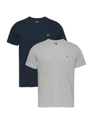 Tommy Jeans T-Shirt marineblau/graumeliert