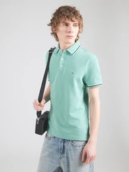 TOMMY HILFIGER Poloshirt hellgrün/rot/schwarz/weiß