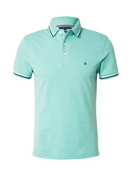 TOMMY HILFIGER Poloshirt hellgrün/rot/schwarz/weiß