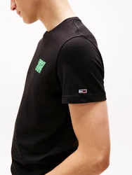 Tommy Jeans T-Shirt limette/schwarz