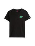 Tommy Jeans T-Shirt limette/schwarz