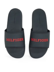 TOMMY HILFIGER Pantolette nachtblau/rot
