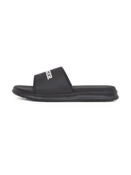 TOMMY HILFIGER Pantolette schwarz/weiß