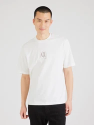 ARMANI EXCHANGE T-Shirt taupe/offwhite