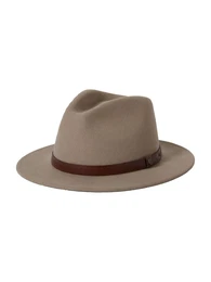 Hut 'MESSER FEDORA' brokat / dunkelbraun