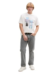 TOM TAILOR DENIM T-Shirt hellblau/beere/schwarz/offwhite