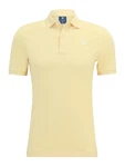 G-STAR Poloshirt 'Dunda' gelb/weiß