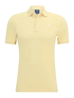 G-STAR Poloshirt 'Dunda' gelb/weiß G-STAR Poloshirt 'Dunda' gelb/weiß