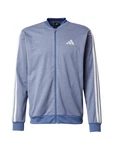 ADIDAS SPORTSWEAR Trainingsjacke blaumeliert/weiß