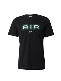 T-Shirt 'AIR' smaragd / schwarz / offwhite