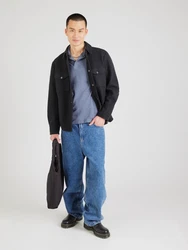 Abercrombie & Fitch Poloshirt blaumeliert