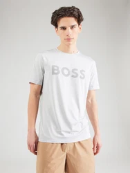 BOSS Funktionsshirt hellgrau/schwarz
