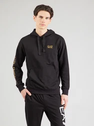 EA7 Emporio Armani Sweatshirt dunkelgelb/schwarz