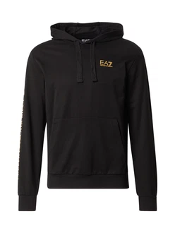 EA7 Emporio Armani Sweatshirt dunkelgelb/schwarz