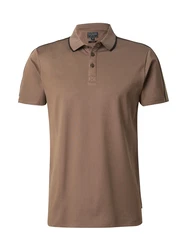 GUESS Poloshirt QUATTRO braun/schwarz
