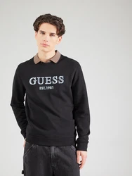 GUESS Sweatshirt 'Beau' hellblau/schwarz