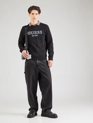 GUESS Sweatshirt 'Beau' hellblau/schwarz
