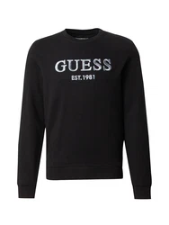 GUESS Sweatshirt 'Beau' hellblau/schwarz