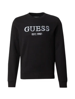 GUESS Sweatshirt 'Beau' hellblau/schwarz