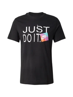 Nike Sportswear T-Shirt '6MO JDI SP25' aqua/rosa/schwarz/weiß