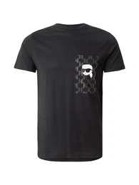 T-Shirt ecru / dunkelgrau / schwarz / wei