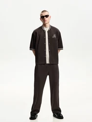 Bershka Hose dunkelbraun