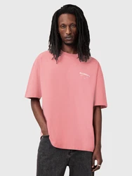 AllSaints T-Shirt 'Underground' (OCS) hellpink/weiß