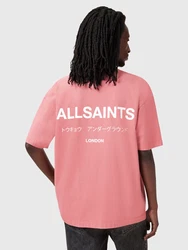 AllSaints T-Shirt 'Underground' (OCS) hellpink/weiß