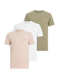 T-Shirt 'TONIC' (GOTS) beige / oliv / offwhite