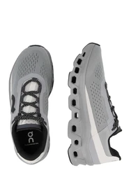 On Laufschuh Cloudmonster / Cloudrift grau/schwarz/weiß