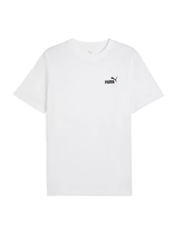 PUMA T-Shirt 'ESS No. 1' schwarz/weiß PUMA T-Shirt 'ESS No. 1' schwarz/weiß