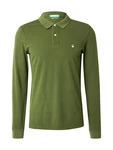 UNITED COLORS OF BENETTON Poloshirt Shirt grnmeliert UNITED COLORS OF BENETTON Poloshirt Shirt grnmeliert