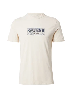 GUESS T-Shirt sand/taubenblau/hellblau/schwarz