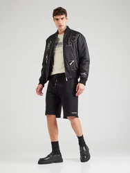 GUESS JEANS Shorts schwarz/offwhite