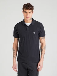 Abercrombie & Fitch Poloshirt schwarz/offwhite