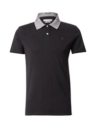 GUESS Poloshirt 'NOLAN' schwarz