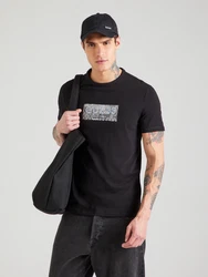 GUESS T-Shirt indigo/schwarz/weiß