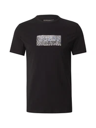 T-Shirt indigo / schwarz / wei