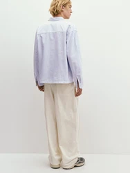 Pull&Bear Hemd saphir/offwhite