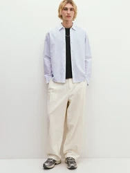 Pull&Bear Hemd saphir/offwhite