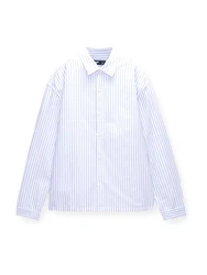 Pull&Bear Hemd saphir/offwhite