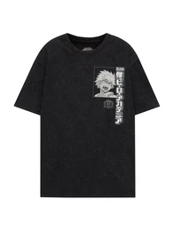 T-Shirt 'MY HERO' anthrazit / hellgrau