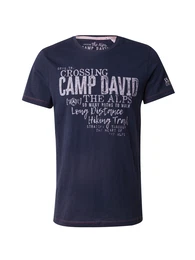 T-Shirt dunkelblau / hellgrau