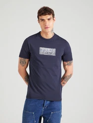 GUESS T-Shirt marine/saphir/weiß