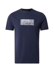GUESS T-Shirt marine/saphir/weiß