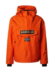 NAPAPIJRI Funktionsjacke RAINFOREST NEXT blau/hellgrau/dunkelorange/schwarz