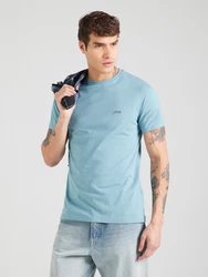 GUESS T-Shirt himmelblau