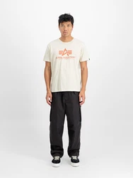 ALPHA INDUSTRIES T-Shirt 'Carbon' orange/weiß