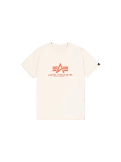 ALPHA INDUSTRIES T-Shirt 'Carbon' orange/weiß ALPHA INDUSTRIES T-Shirt 'Carbon' orange/weiß