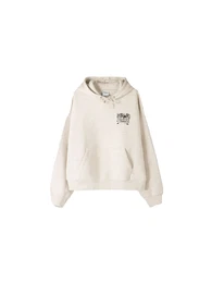 Sweatshirt hellgrau / schwarz